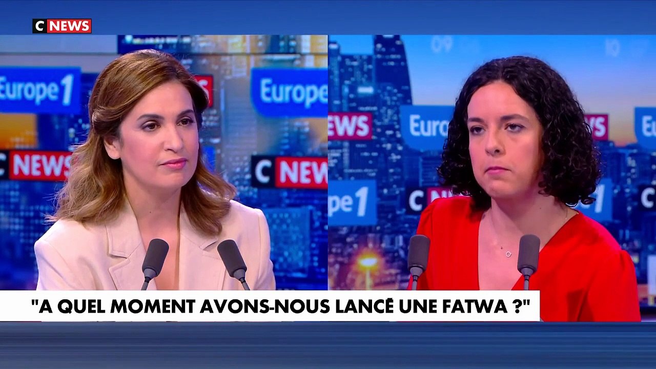 L’eurodéputée LFI Manon Aubry invitée ce matin de Sonia Mabrouk sur CNews