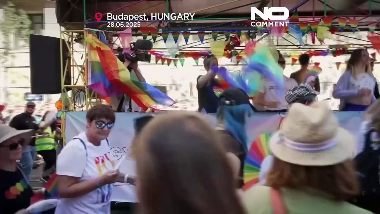 Retour, en images, sur la Budapest Pride où environ 100 000 personnes ont bravé l'interdiction gouvernementale