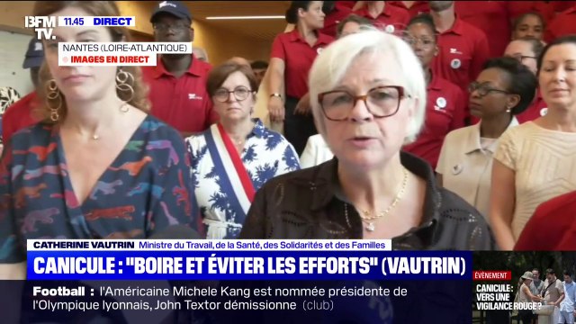 Canicule: un décret, publié le 1er juillet, donne l'obligation aux entreprises d'adapter les positions de travail, les horaires , déclare Catherine Vautrin