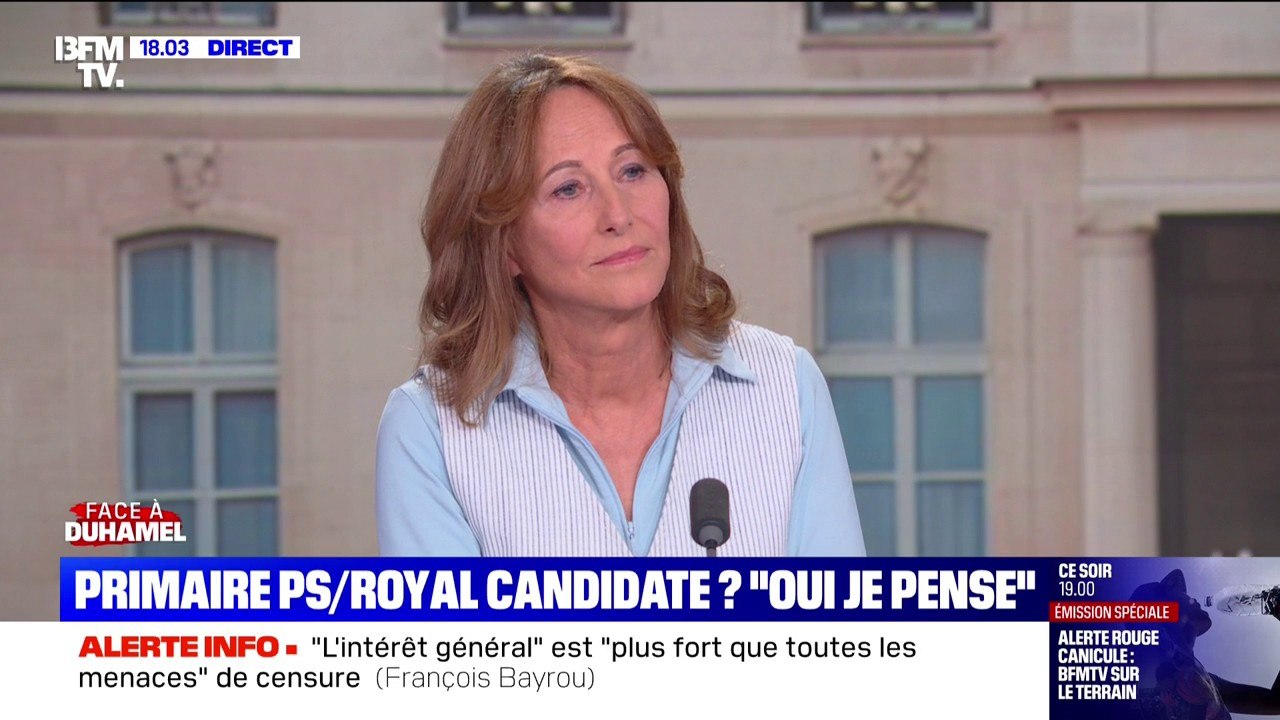 Présidentielle 2027: Ségolène Royal "pense" candidater à une éventuelle primaire du Parti socialiste