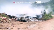 Incendio tossico in discarica illegale a Sarajevo: preoccupazioni per la salute