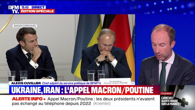 Emmanuel Macron et Vladimir Poutine ont échangé au téléphone pour la première fois depuis 2022