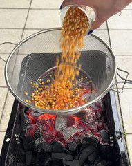 Popcorn over fire hits different 🍿🔥