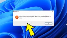 How to Solve "Error writing temporary file" NSIS Error  in Windows 11/10/8/7 ✅