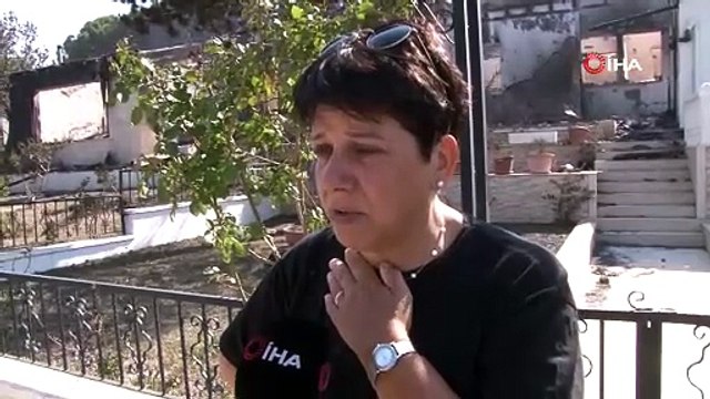 İzmir'deki orman yangınından kahreden görüntüler: 40 yıllık hatıralar küle döndü