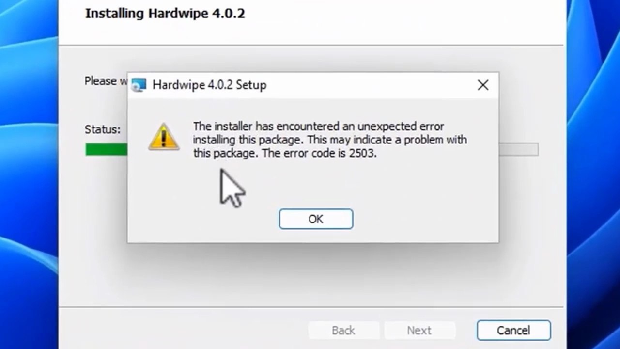 Fix Error Code 2503 and 2502 While Installing or Uninstalling Programs in Windows 11 / 10 / 8 / 7 🖥️