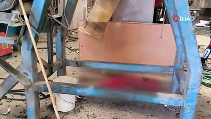 Plastik kırım makinesinde can pazarı