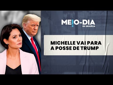 Michelle Bolsonaro vai representar Jair Bolsonaro na posse de Trump