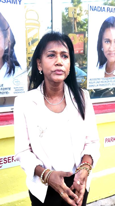 Nadia Ramassamy, candidate aux municipales de Sainte-Suzanne