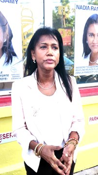 Nadia Ramassamy, candidate aux municipales de Sainte-Suzanne