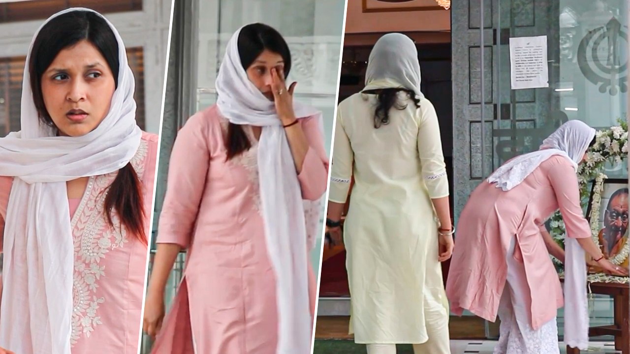 Raman Rai Handa's PRAYER MEET: Mannara Chopra & Mitali Handa At Their Father's Antim Ardas In Delhi