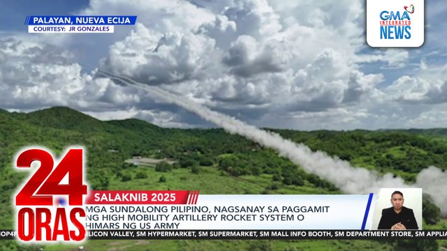 Mga sundalong Pilipino, nagsanay sa paggamit ng high mobility artillery rocket system o himars ng US army | 24 Oras