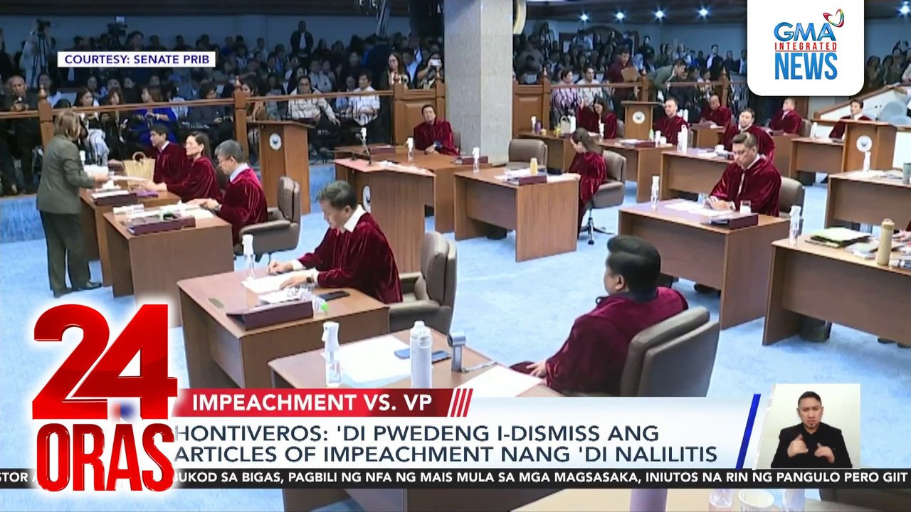 Hontiveros - Panumpain na bilang impeachment judges ang 12 senador na nanalo nitong Eleksyon2025 | 24 Oras