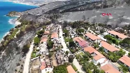 İzmir'den acı görüntüler! Çok sayıda ev küle döndü