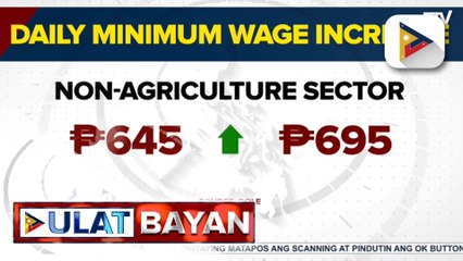 P50 na umento sa minimum wage sa Metro Manila, aprubado na, ayon sa DOLE