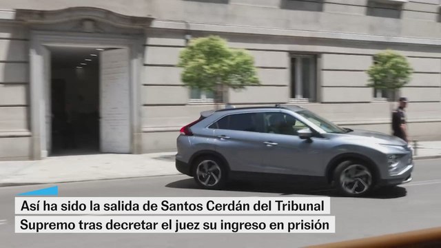 Santos Cerdán sale del Supremo rumbo a la prisión de Soto del Real