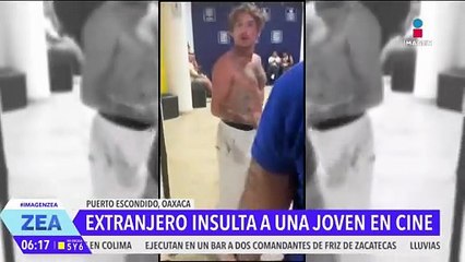 Extranjero insulta y reta a pelear a una joven en Puerto Escondido, Oaxaca