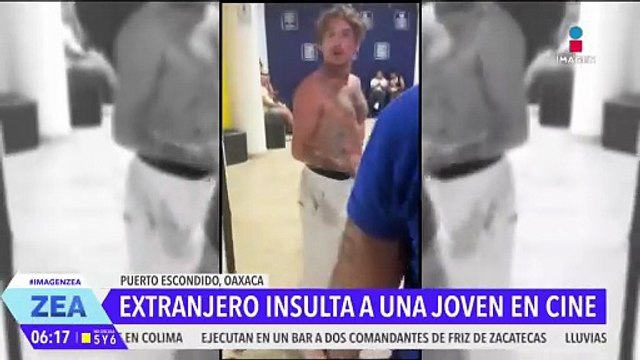 Extranjero insulta y reta a pelear a una joven en Puerto Escondido, Oaxaca