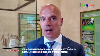 ITS ACCADEMY, CAMILLO D'ANGELO ATTACCA IL COMUNE DI MOSCIANO E I DIMISSIONARI