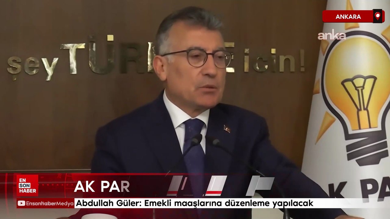AK Parti duyurdu: Emekli maaşlarına düzenleme yapılacak