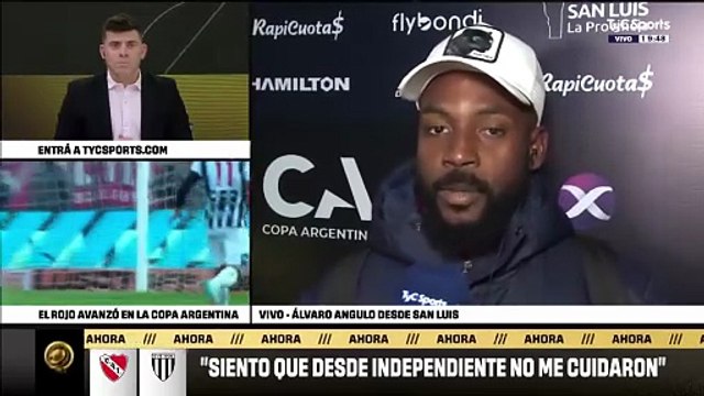 Álvaro Angulo expresó su enojo con los dirigentes del Rojo