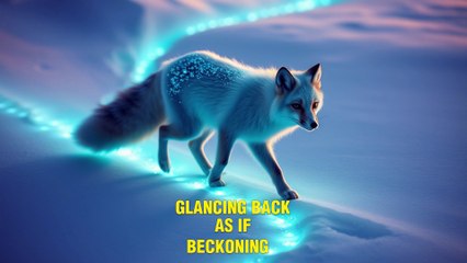 The Blue Fox’s Guiding Light – A Magical Arctic