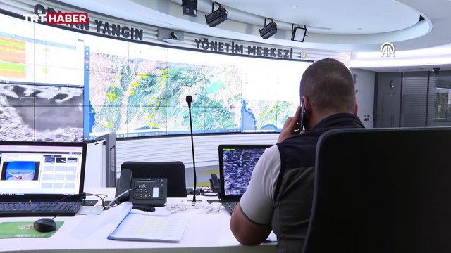 Yangın Yönetim Merkezi'nden anlık takip