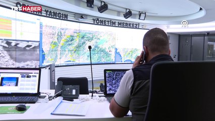 Yangın Yönetim Merkezi'nden anlık takip
