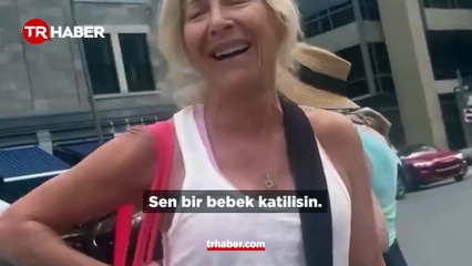 İsrail destekçisi kadından akılalmaz sözler: Bebek öldürmek harika bir şey!