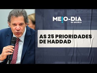 Haddad entrega prioridades do governo na economia para a Câmara