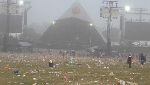 Glastonbury site left strewn with rubbish as 200,000 fans depart 2025 festival