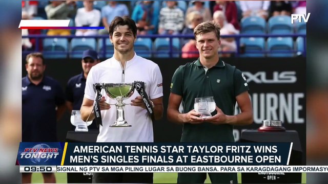 American tennis star Taylor Fritz wins Men’s Singles Finals at Eastbourne Open