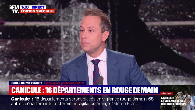 Vigilance rouge canicule: une cellule interministérielle de crise est prévue ce soir