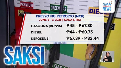 Nasa P4-5/L pang rollback sa petrolyo, posibleng ipatupad sa mga susunod na linggo kung magtutuloy-tuloy ang ceasefire, ayon sa DOE | Saksi
