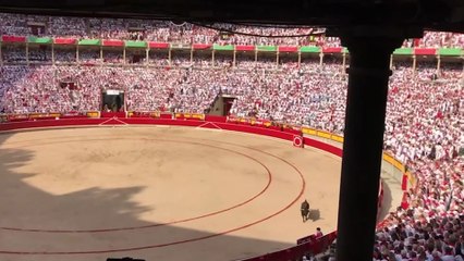 "Todos los días sale el sol", a coro en los Sanfermines