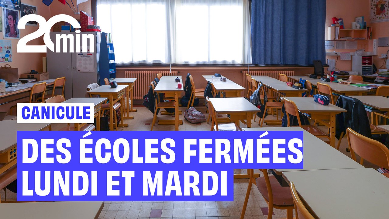 Les écoles fermées lundi et mardi après-midi à Tours à cause de la canicule