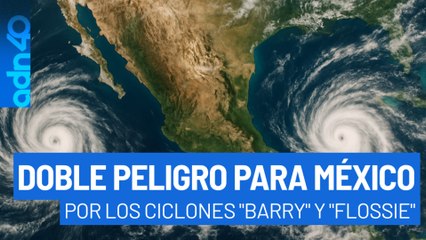 Alerta en México por "Barry" y "Flossie", doble amenaza ciclónica