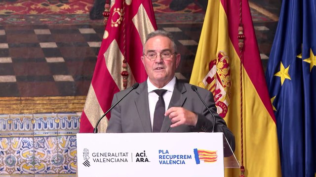 Mazón presenta el 'Plan Endavant' para impulsar la construcción de obras hidráulicas