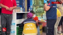 Samsun'da dolmuştan inen yolcuya motosiklet çarptı