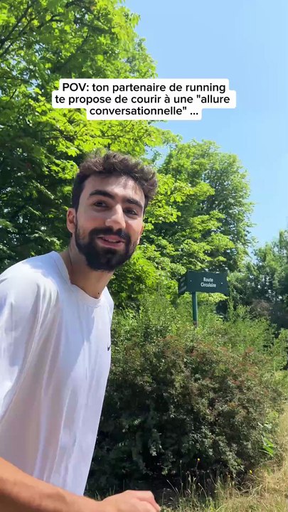 La chute on a pas la même définition "d'allure conversationnelle" il court à 15km/h svp 😭