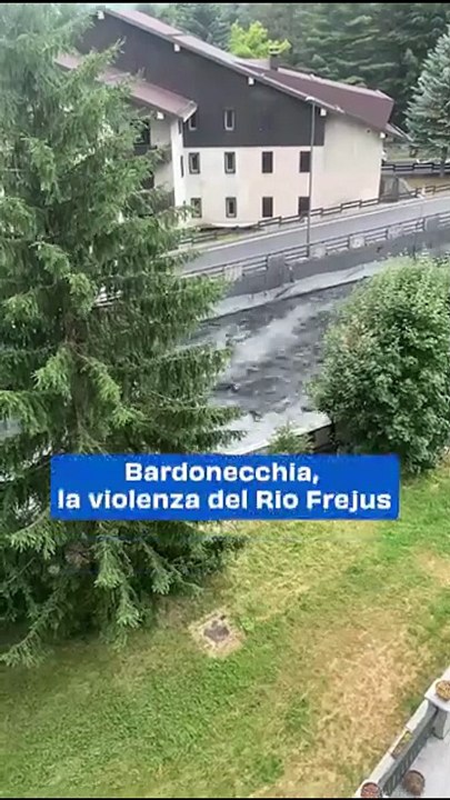 Bardonecchia, la violenza del Rio Frejus