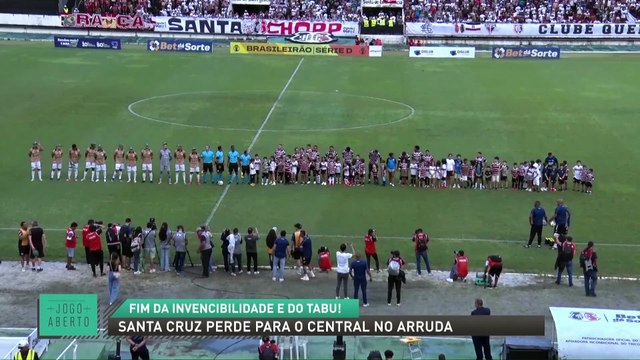 Santa Cruz perde para o Central no Arruda