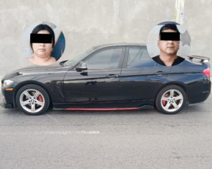 Detienen a pareja involucrada en robo de auto BMW en Guadalupe