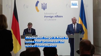 El Gobierno de Alemania reafirma su apoyo a Ucrania durante una visita sorpresa a Kiev