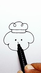 How to draw a dog face