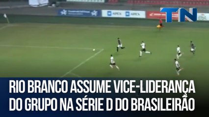 Rio Branco assume vice-liderança do grupo na Série D do Brasileirão