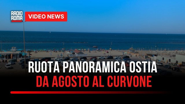 Ostia, ruota panoramica vista mare da agosto in piazzale Magellano (VIDEO)