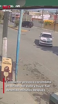 Un automovilista provocó una c@rambola múltiple en la colonia Brisas del Valle y escapó del lugar. Gracias a la rápida intervención de las autoridades, fue localizado y det3nido más tarde.