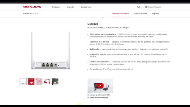 Router Repetidor De WIfi Mercusys MW302R Super Economico