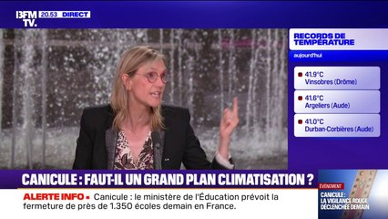 "Ceux qui vous parlent de grand plan de climatisation viennent de découvrir la Lune", réagit Agnès Pannier-Runacher, ministre de la Transition Ecologique